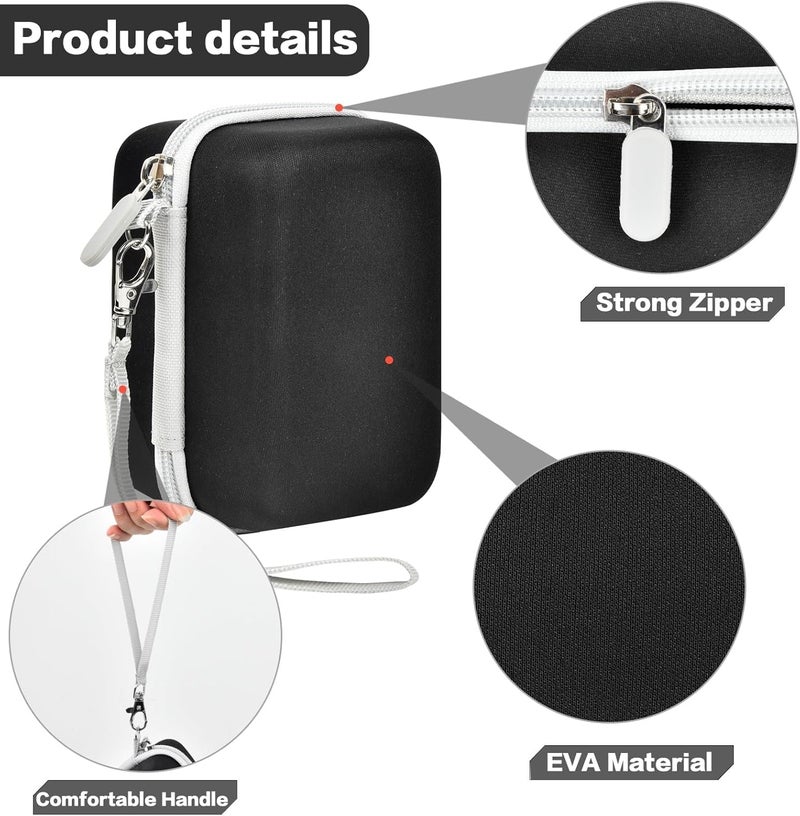 Grapsa Digital Camera Case Compatible with KODAK EKTAR H35 H35N Half Frame Film Camera, Storage Holder Organizer for Kodak Ultra F9 M35 M38 Paper Shoot kamera, 35mm Film Rolls (Box Only) - Black - Image 3
